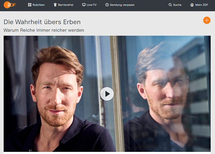 Titelbild der ZDF-Doku "Die Warhheit übers erben" und unser ungerechtes Erbschaftssteuersystem