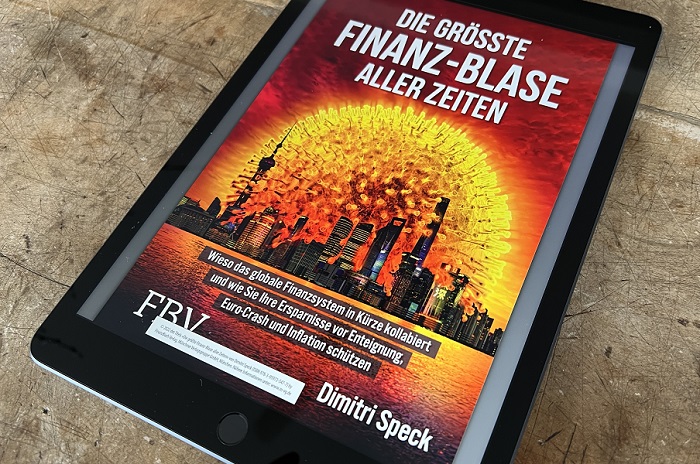 Das Covers des Buches »Die größte Finanz-Blase aller Zeiten« von Dimitri Speck